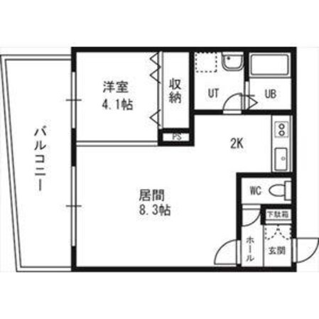 プリマベーラ二十四軒の物件間取画像